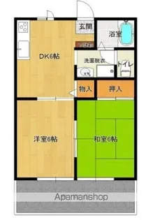 K&K【201号室】の間取り