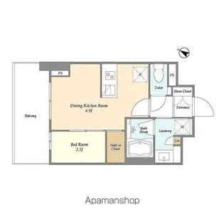 ドゥーエ横濱鶴見【3階】の間取り