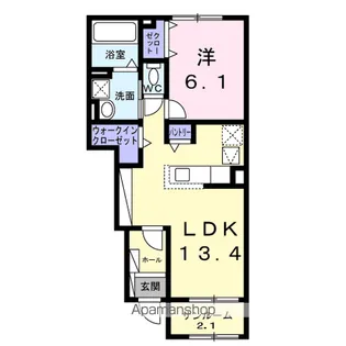 アドヴァンス立石【1階】の間取り