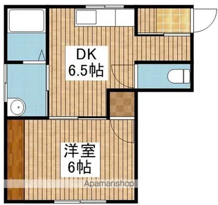 ミナトハイツ【203号室】の間取り