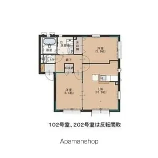 メゾン ド レーブ【2階】の間取り
