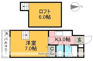 ラ・メール知寄Ⅱ【4階】の間取り