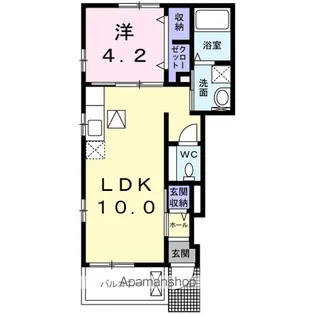 カレントひまわり【1階】の間取り