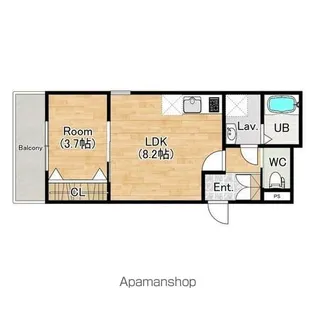 ジーメゾン東味鋺【2階】の間取り