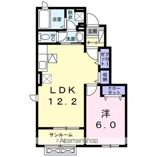 アイリス Ⅱ【1階】の間取り