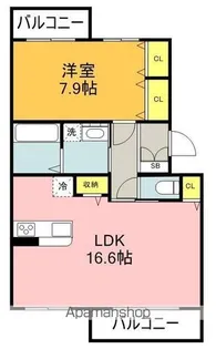 CASA DOMANI【2階】の間取り