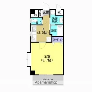 AXIS【4階】の間取り