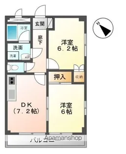 グレースヴィラちはら台【3階】の間取り