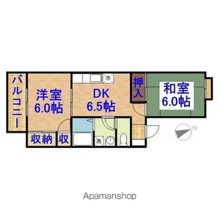 ガーデンヒルズ国分寺台B【103号室】の間取り