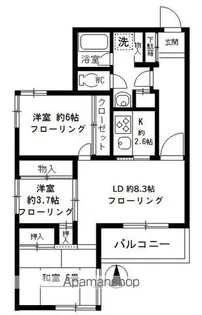 清倫マンション【1階】の間取り