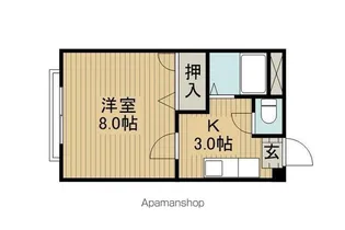 ディアスK&Y D棟【D205号室】の間取り