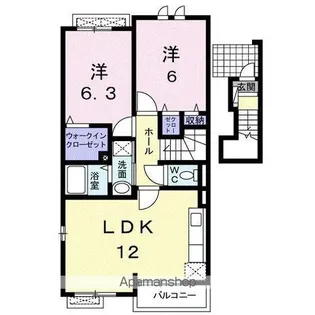 プリムラ カーサ【2階】の間取り