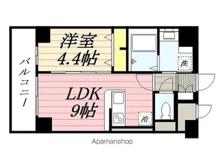 リシェ薬院【6階】の間取り