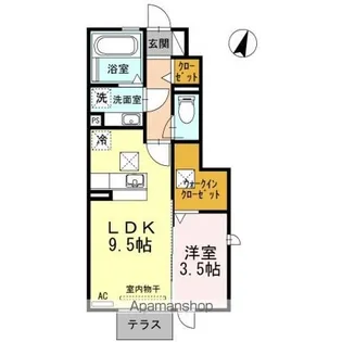 ペネトラーレ【1階】の間取り