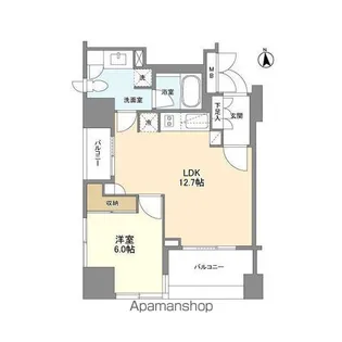 LASANTE麻布十番【5階】の間取り