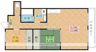 森田マンションⅡ【503号室】の間取り
