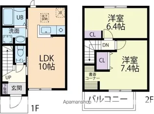 クラシード【106号室】の間取り