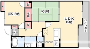 グリーンバーベナ小林【1階】の間取り