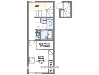 レオパレス関原さくらんぼ館【2階】の間取り