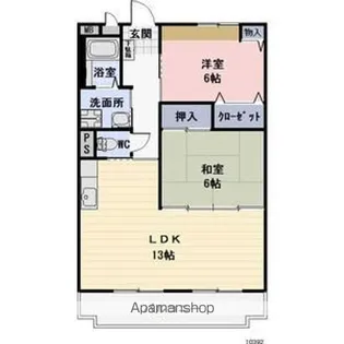 グランドソレイユ城前【3階】の間取り