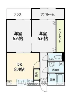 バードピュア沖【1階】の間取り