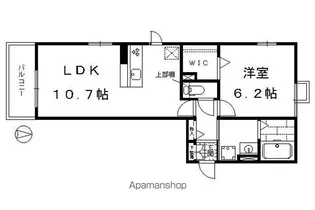 エスポワールブリイエII【203号室】の間取り