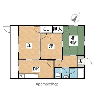 メゾンかわはら【2階】の間取り
