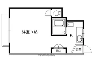 シャトー北野【103号室】の間取り