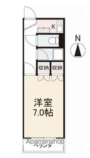 ハイツサンライン【203号室】の間取り