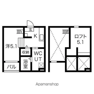 M.Kオリオン名古屋【2階】の間取り