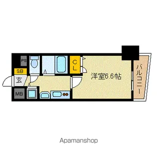 プレサンス千種駅前ネオステージ【6階】の間取り