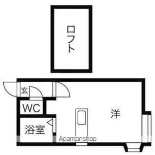 プライムハウス【201号室】の間取り
