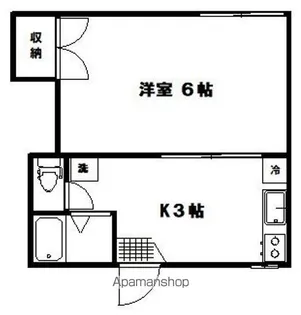 アーバンハイツ荒巻【102号室】の間取り