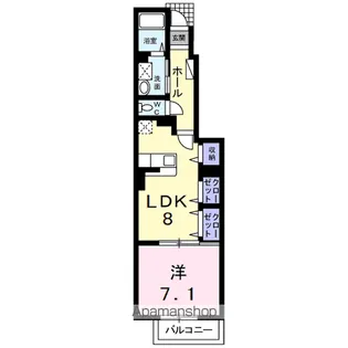 オースティンハウスⅢ【1階】の間取り
