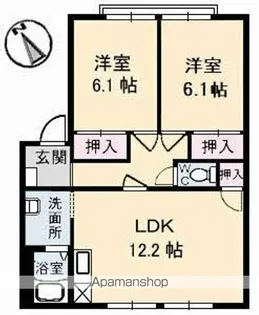 グリーングラス A棟【2階】の間取り