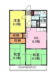 ホワイトレジデンス1【302号室】の間取り