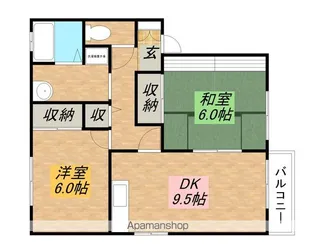 エクセル【101号室】の間取り