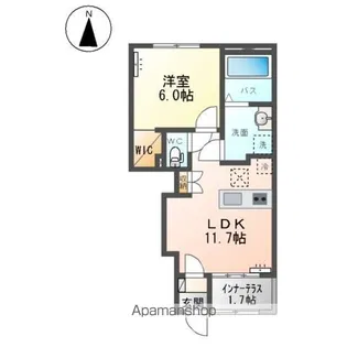 メゾン・ド・エミール【1階】の間取り