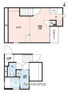 埼玉県春日部市米島【アパート】の間取り