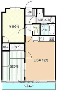 サンライズ長友【301号室】の間取り
