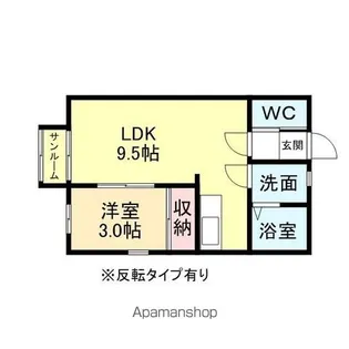 PROVENCE【B102号室】の間取り