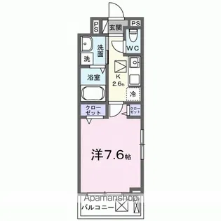 PRADERA吉川美南【1階】の間取り