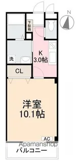 フォブール土居宮Ⅱ【1階】の間取り