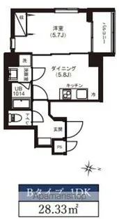 レピュア両国レジデンス【1階】の間取り