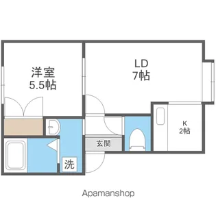 グレースハイツ麻生【2階】の間取り