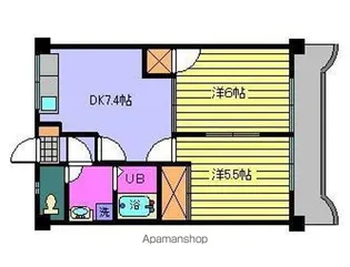 第89杉フラットYUU【306号室】の間取り