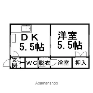 コーポYOU【103号室】の間取り
