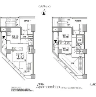 東雲キャナルコートCODAN21号棟【9階】の間取り