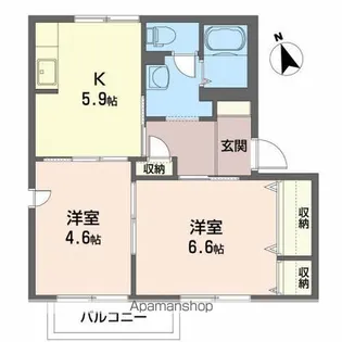 ディアス大館【2階】の間取り