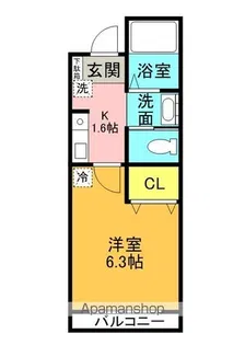 パークサイドハイツ【2階】の間取り